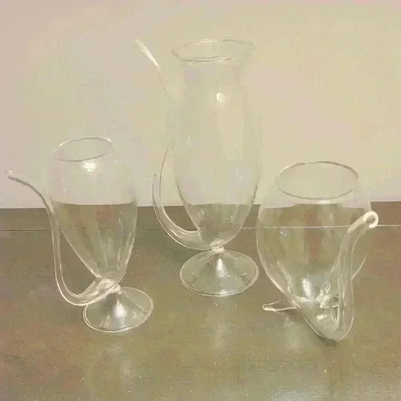 Set of 3- Vampire Cocktail Glasses - Picture 2 of 4